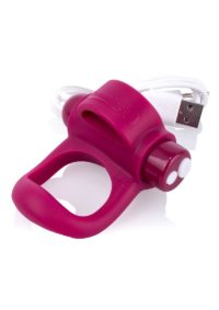 You-Turn Rechargeable Plus Silicone Ring Waterproof Merlot