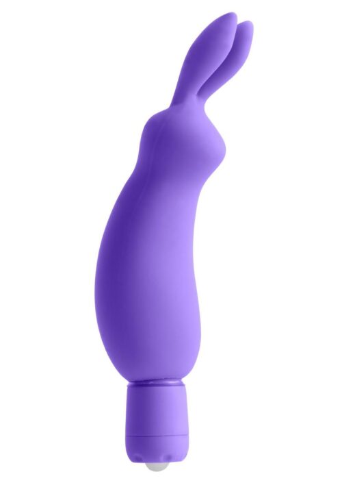 Neon Silicone Luv Bunny Stimulator Waterproof Purple