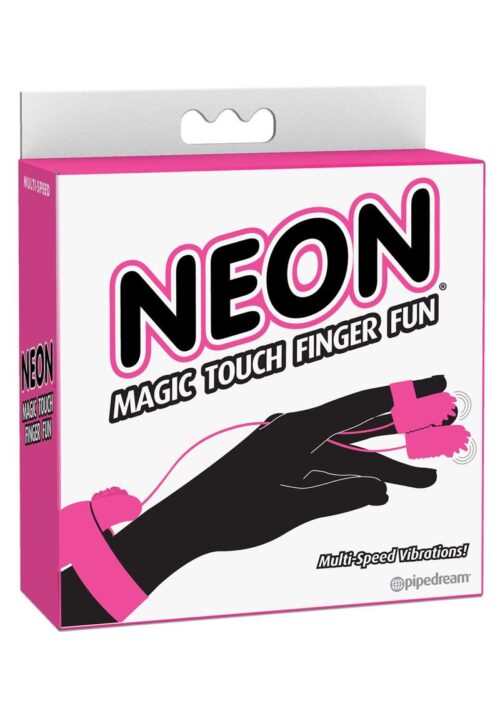 Neon Magic Touch Finger Fun Wired Remote Control Finger Ticklers Pink