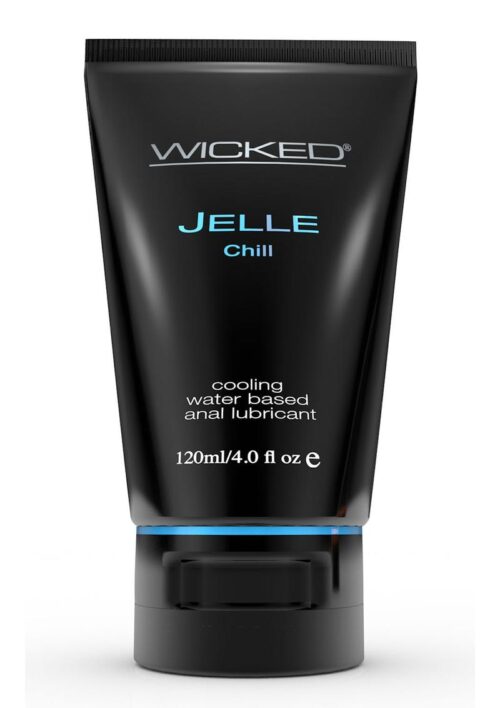 Wicked Jelle Chill Waterbased Cooling Anal Gel 4oz