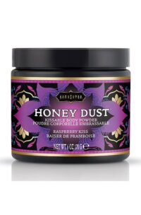 Kama Sutra Honey Dust Kissable Body Powder Raspberry Kiss 6oz