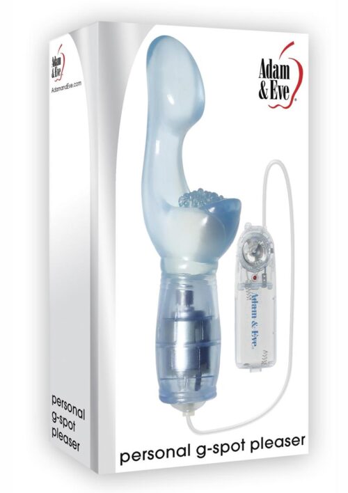 Adam and Eve Personal G-Spot Pleaser Clitoral Vibrator with Remote Control - Blue