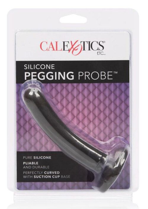 Silicone Pegging Probe Butt Plug - Black