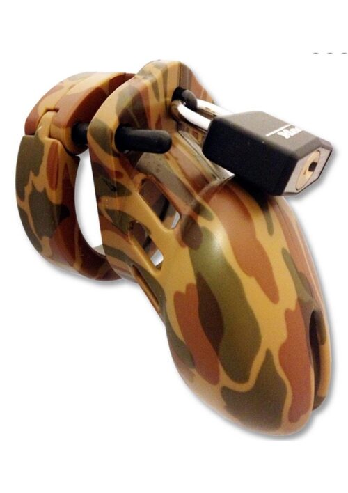 CB-6000S Designer Collection Male Chasitity Device With Lock - Camoflage