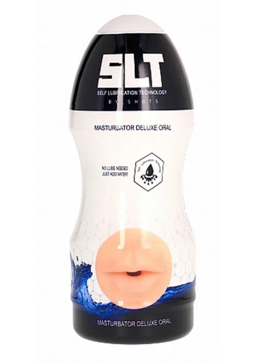 SLT Self Lubrication Masturbator Deluxe Oral - Mouth - Vanilla