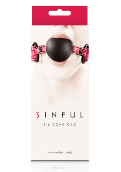 Sinful Silicone Ball Gag - Pink