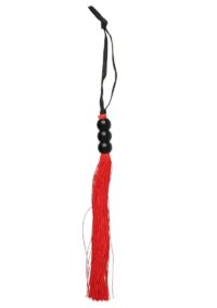 Sex and Mischief Small Rubber Whip 10in - Red