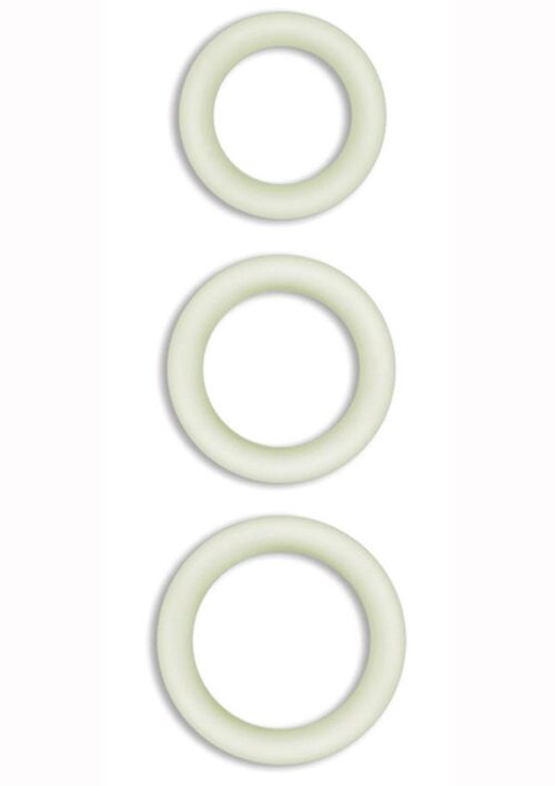 Firefly Halo Small Silicone Cock Ring Glow In The Dark - Clear
