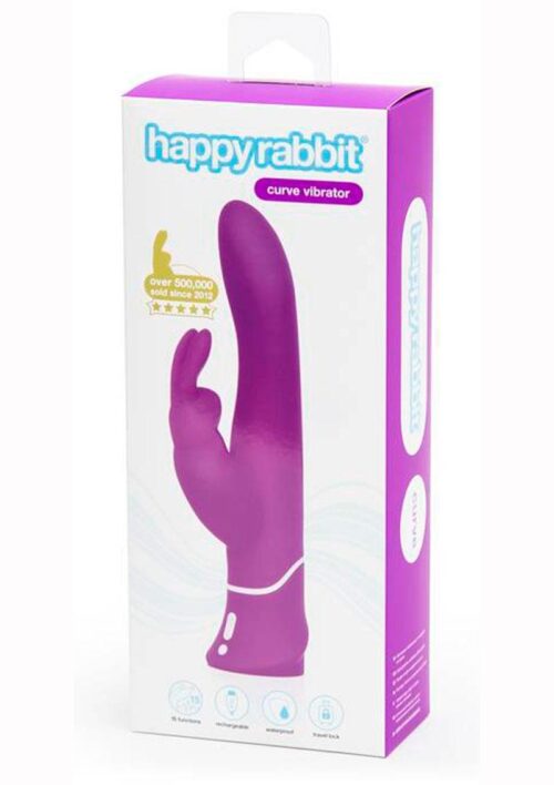 Happy Rabbit Curve Silicone Rabbit Vibrator - Purple