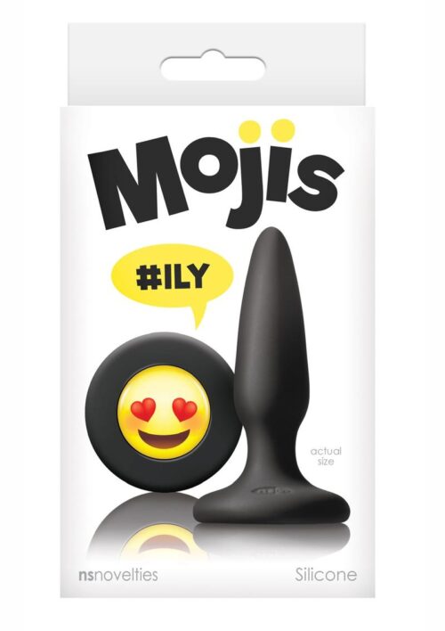 Moji`s #ILY Silicone Tapered Mini Anal Plug - Black