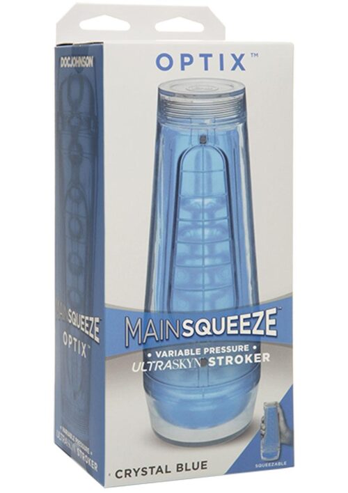 Main Squeeze Optix Ultraskyn Masturbator - Crystal Blue