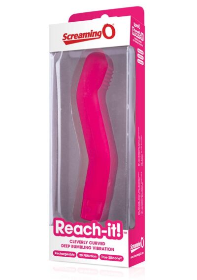 Reach It Silicone USB Rechargeable G-Spot Vibrator Waterproof Pink