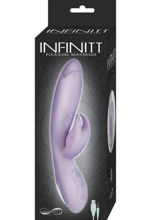 Infinitt Pleasure Massager Silicone Rechargeable Vibrator - Lavender