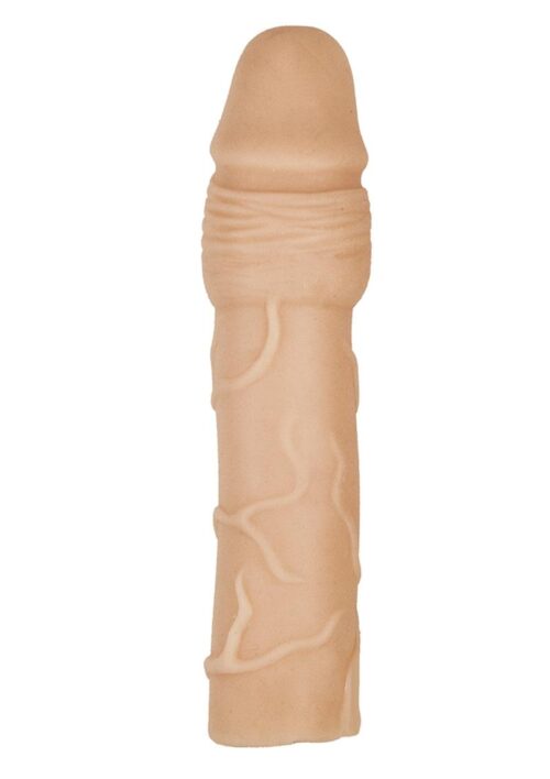 Natural Realskin Penis Xtender Vibrating Penis Extender - Vanilla