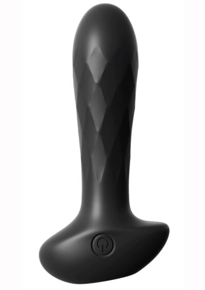 Anal Fantasy Elite Silicone Anal Teaser USB Rechargeable Waterproof Anal Plug 4.7in - Black