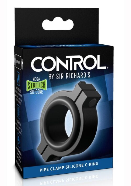 Sir Richard`s Control Pipe-Clamp Silicone Cock Ring - Black