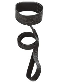 Sincerely Locking Lace Collar and Leash - Black