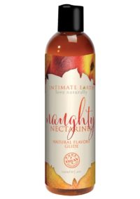Intimate Earth Natural Flavors Glide Lubricant Naughty Peaches 4oz