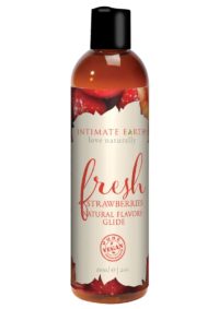 Intimate Earth Natural Flavors Glide Lubricant Fresh Strawberries 2oz