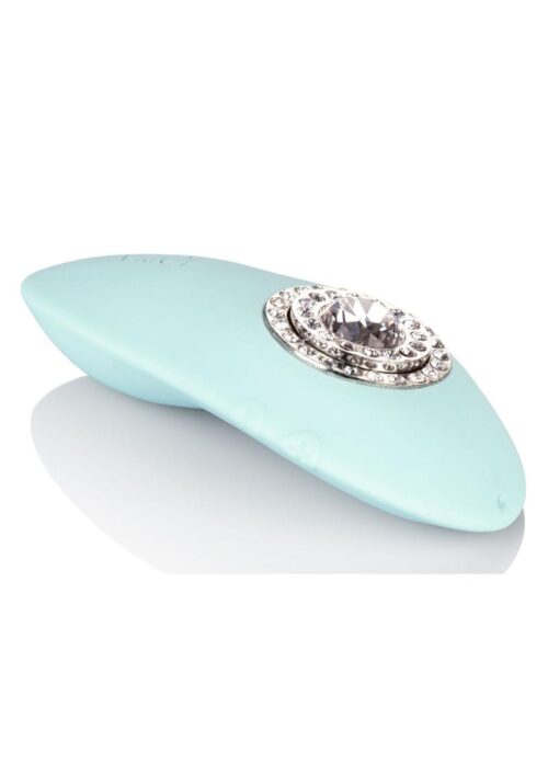 Jopen Pave Grace Silicone Rechargeble Massager with Crystals - Aqua