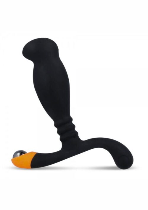 Nexus Ultra Si Silicone Prostate and Perineum Massager - Black/Orange