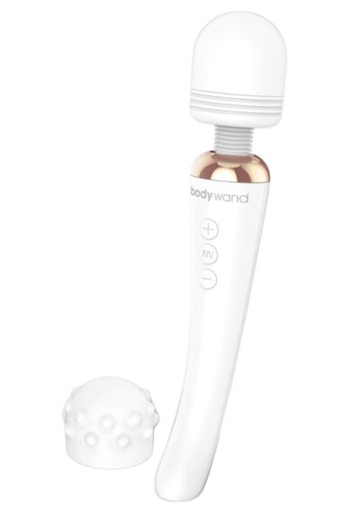 Bodywand Curve Rechargeable Silicone Wand Massager - White