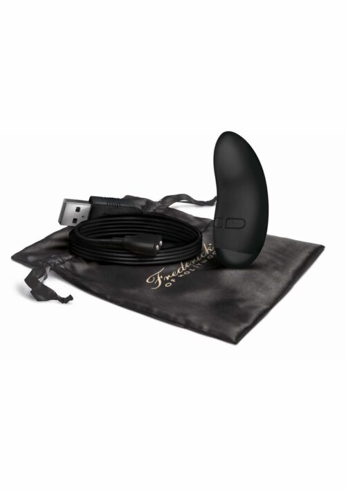 Fredericks`s Of Hollywood USB Rechargeable Come Lay-On Vibrator Silicone Splash Proof - Black