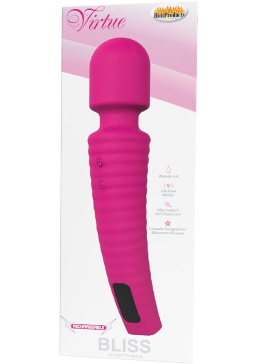 Bliss Virtue Body Wand Silicone Rechargeable Waterproof Pink