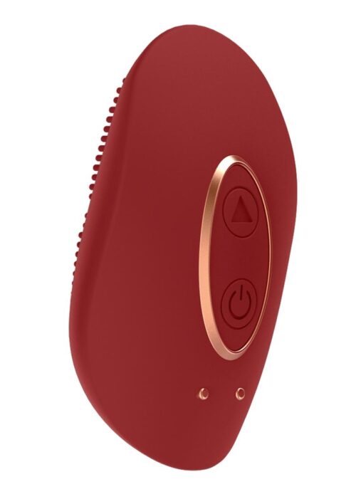 Elegance Precious Mini Clitoral Stimulator Silicone Rechargeable Vibrator - Red