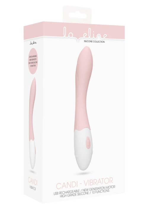 Loveline Candi Silicone Rechargeable Vibrator - Pink