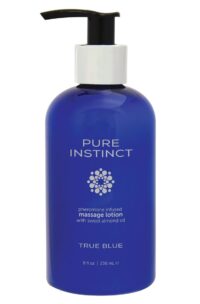 Pure Instinct Pheromone Massage Lotion True Blue 8oz