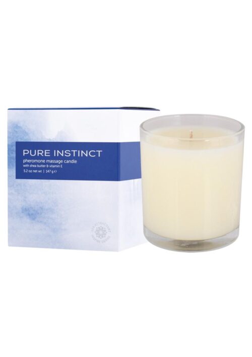 Pure Instinct Pheromone Massage Candle True Blue 5.2oz
