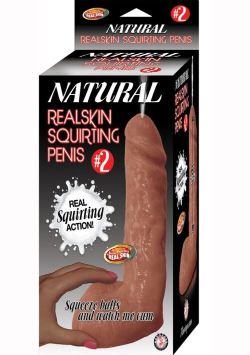 Natural Realskin Squirting Penis #2 - Chocolate