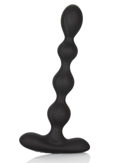 Eclips Slender Beads Silicone Flexible USB Rechargeable Anal Beads Probe Waterproof 7in - Black