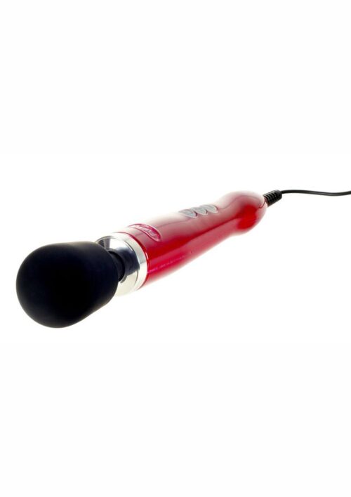 Doxy Die Cast Wand Metal Plug-In Vibrating Body Massager - Red