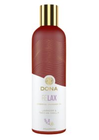 Dona Relax Vegan Massage Oil Lavender and Tahitan Vanilla 4oz