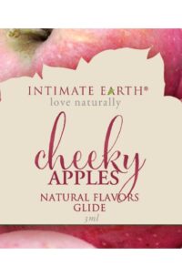 Intimate Earth Natural Flavors Glide Lubricant Cheeky Apples 3ml Foil