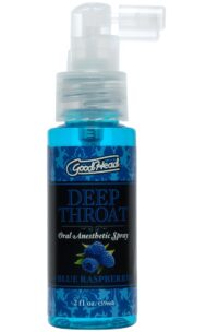 GoodHead Deep Throat Oral Anesthetic Spray Blue Raspberry 2oz