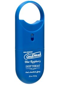 GoodHead Deep Throat To-Go Oral Anesthetic Spray Blue Raspberry .33oz