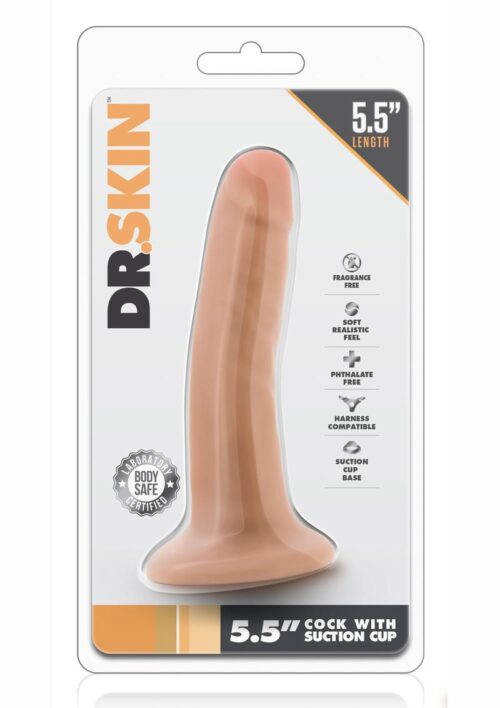 Dr. Skin Dildo with Suction Cup 5.5in - Vanilla