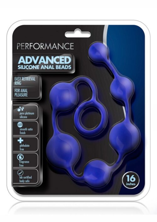 Performance Silicone Advanced Anal Beads - Indigo