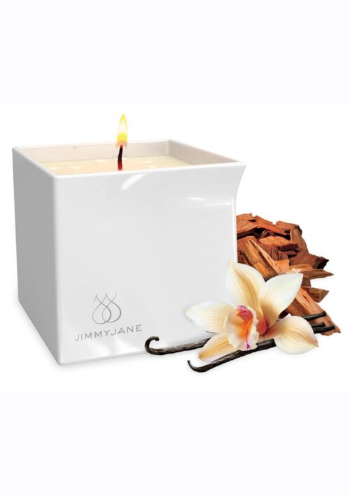 Jimmyjane Afterglow Natural Massage Oil Candle Vanilla Sandalwood 4.5oz
