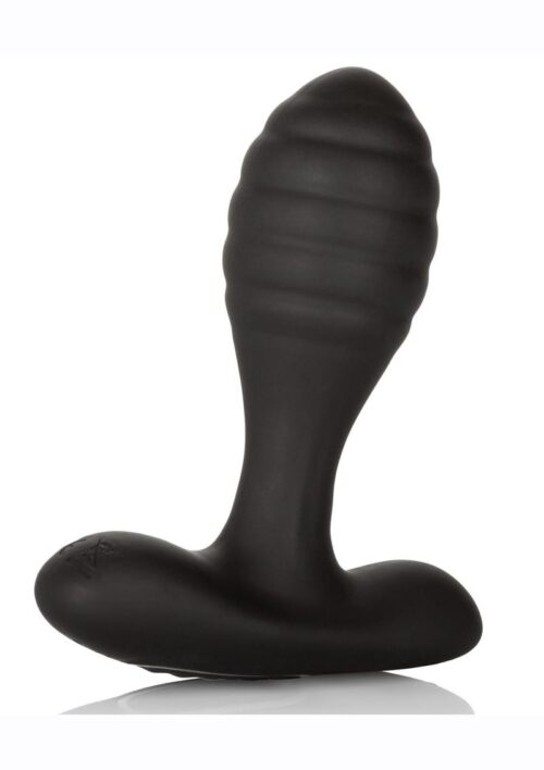 Eclipse Ergo Soft Silicone Rechargeable Vibrating Butt Plug - Black