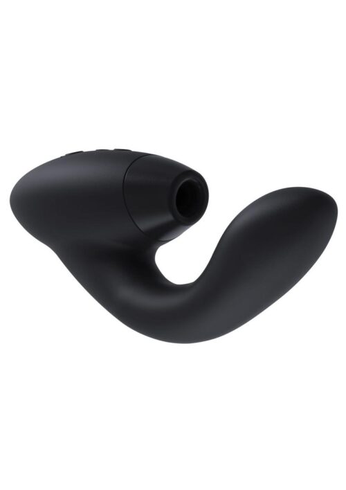 Womanizer Duo Silicone Rechargeable Clitoral and G-Spot Stimulator- Black