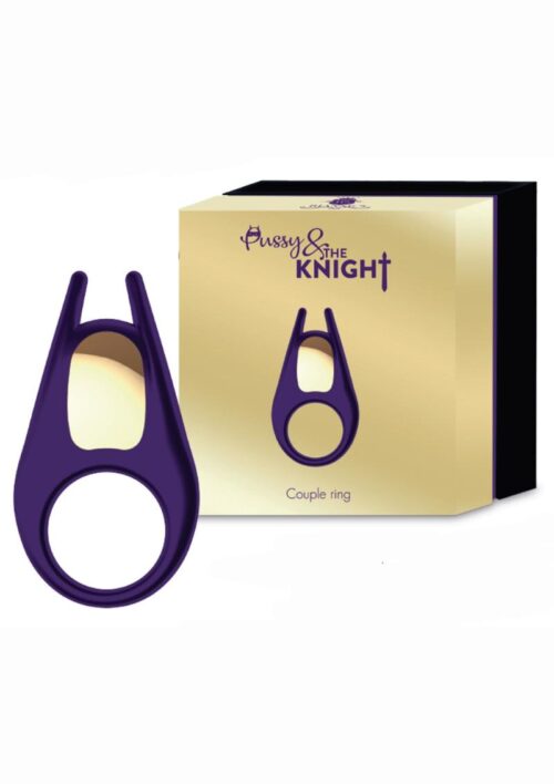 Rianne S Pussy and The Knight USB Rechargeable Vibrating Couples Ring Purple