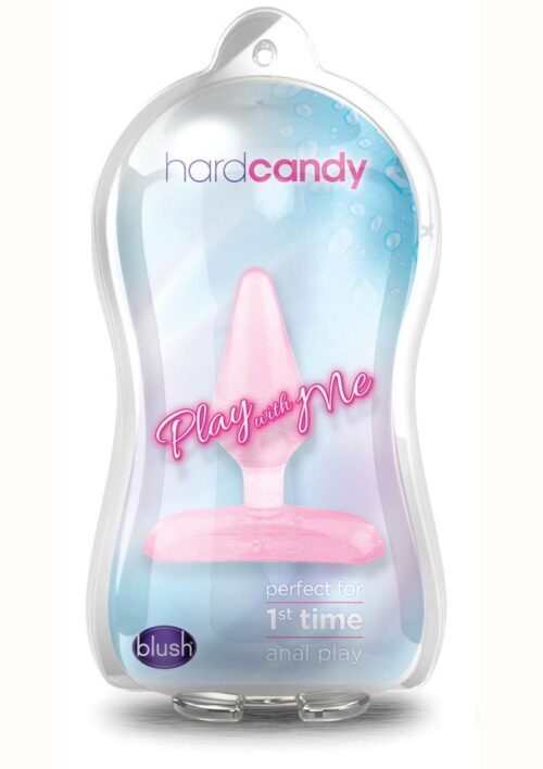 Play with Me Hard Candy Butt Plug - Pink
