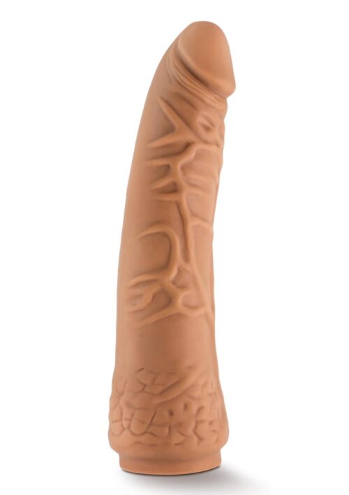 The Realm Realistic Lock On Silicone Dildo 7.5in - Caramel