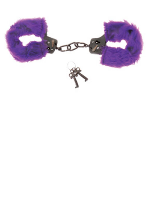 Purple Fur Line Handcuffs