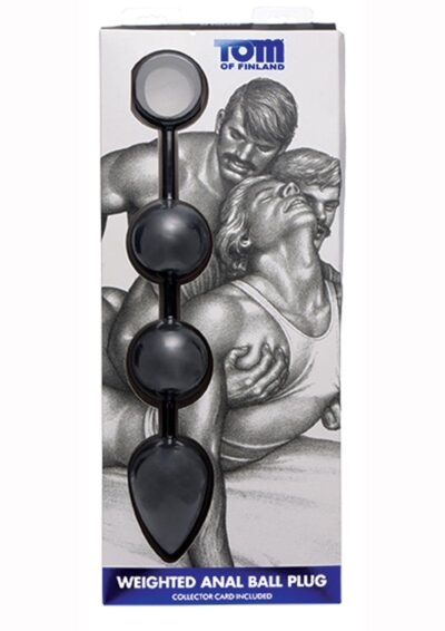 Tom Of Finland Weighted Anal Ball Beads - Black