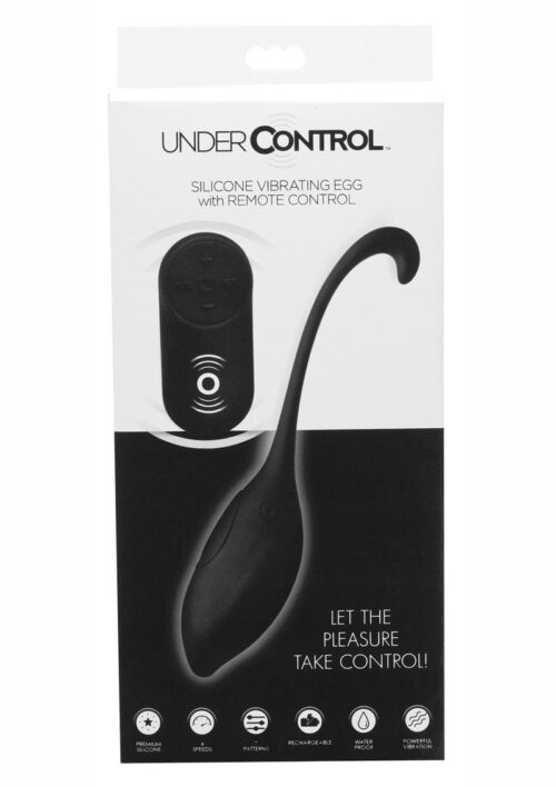 Under Control Rechargeable Silicone Vibrating Egg with Remote Control